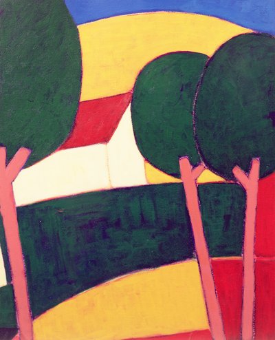 Provençaals landschap, 1997 door Eithne Contemporary Artist Donne
