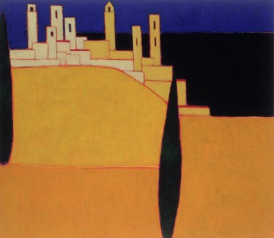 San Gimignano, Toscane, 2000 door Eithne Contemporary Artist Donne