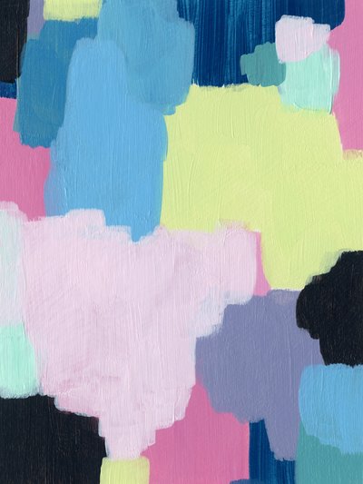 Kleurrijke abstracte blokken door Ejaaz Haniff