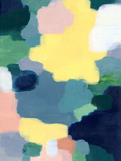 Kleurrijke abstracte vormen door Ejaaz Haniff