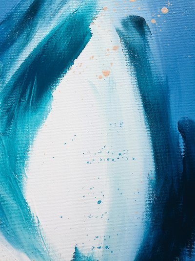 Fluid Blue-beweging door Ejaaz Haniff