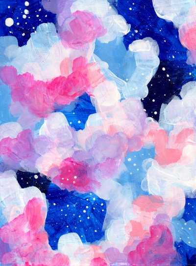 Roze, blauwe, dromerige lucht door Ejaaz Haniff