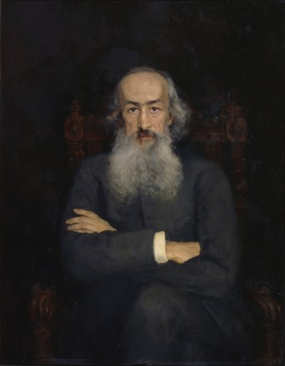 Portret van de historicus Konstantin Nikolayevich Bestuzhev-Ryumin 1829-1897, 1889 door Ekaterina Sergeevna Zarudnaya Kavos