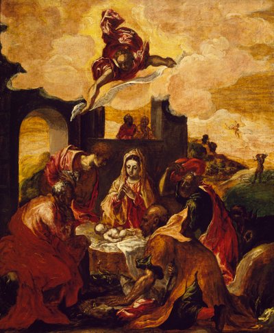 Aanbidding van de herders door El (1541 1614) Greco