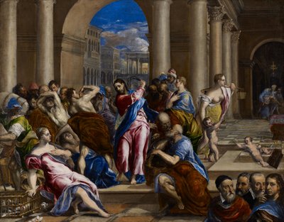Christus Verdrijft de Geldwisselaars uit de Tempel, ca. 1570 door El Greco