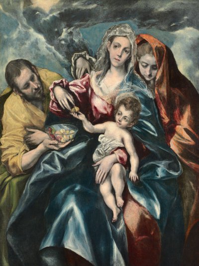 De Heilige Familie met Maria Magdalena, ca. 1590-95 door El Greco