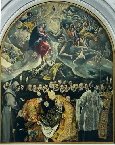 De begrafenis van de graaf van Orgaz door El (1541-1614) Greco