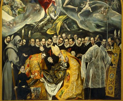 De begrafenis van de graaf van Orgaz door El (1541-1614) Greco