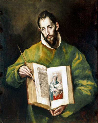 Apostolaat van de kathedraal van Toledo: De apostel Sint-Lucas evangelist door El Greco