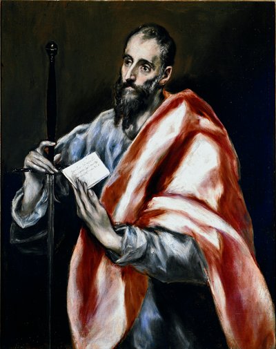 De apostel Sint Paulus door El Greco