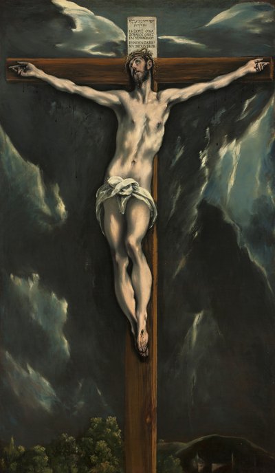 Christus aan het Kruis, c.1600-10 door El Greco
