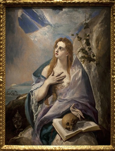 Boetvaardige Magdalena door El Greco