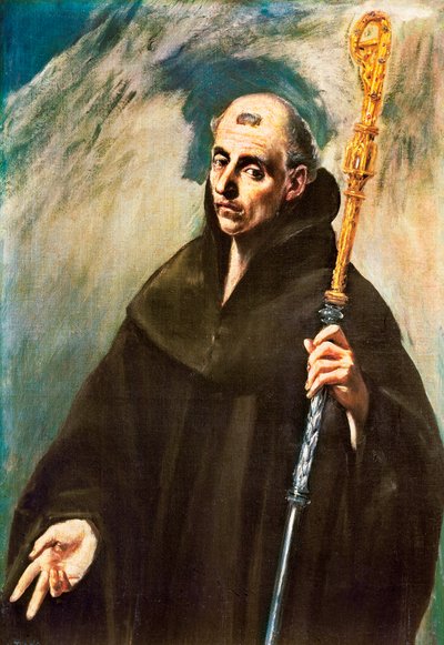 Portret van Sint-Benedictus van Nursia door El Greco