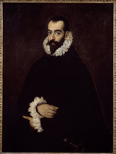 Vermoedelijk portret van de hertog van Benavente. Schilderij door Domenikos Theotokopoulos genaamd El Greco (1541-1614) door El Greco