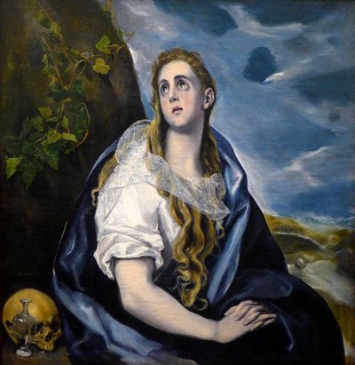 Heilige Maria Magdalena Penitente (ca. 1584) door Domenikos Theotokopoulos, genaamd El Greco door El Greco