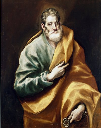 De apostel Sint Petrus door El Greco
