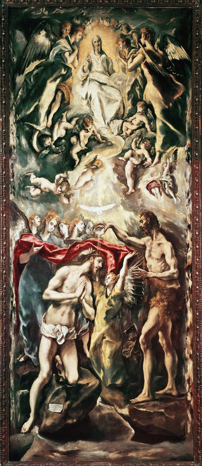 De doop van Christus door El Greco