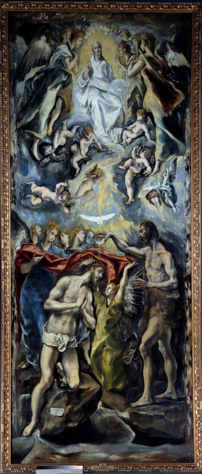De doop van Christus door El Greco