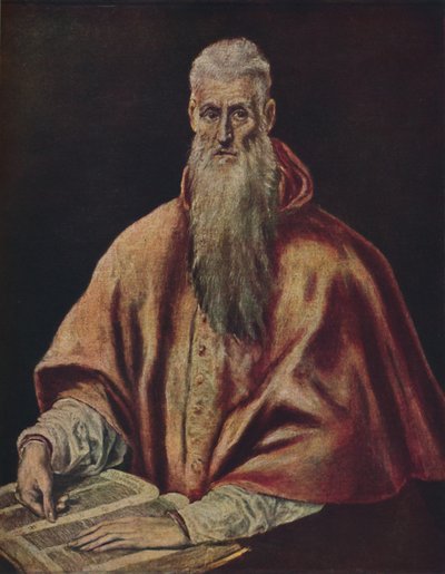 Der Heilige Hieronymus als Kardinal, ca. 1590-1600, 1938 door El Greco