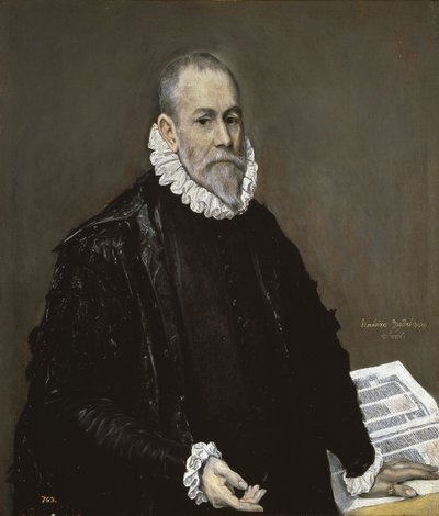 Portret van een arts, 1582-1585 door El Greco