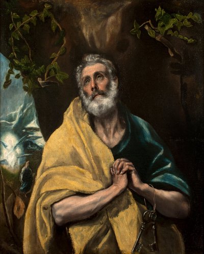 Sint Petrus in Tranen door El Greco