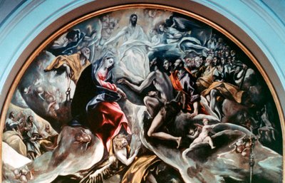 De begrafenis van graaf Orgaz (detail), 1586-1588 door El Greco