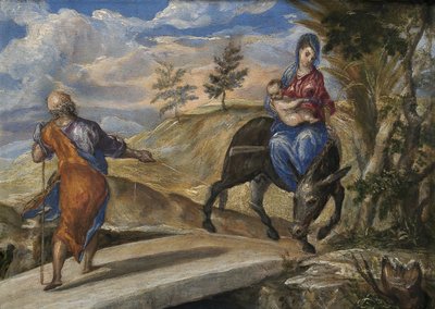 De vlucht naar Egypte door El Greco