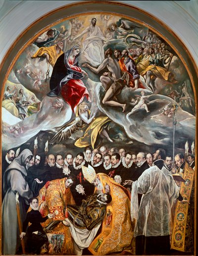 De begrafenis van de graaf van Orgaz (detail) door El Greco