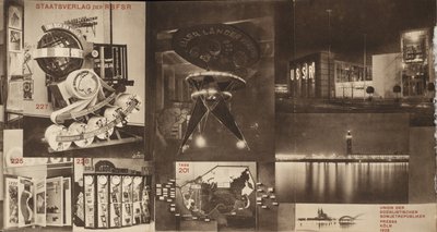 USSR. Catalogus van het Sovjet-paviljoen op de Internationale Pers Tentoonstelling, Keulen, 1928 door Eliezer Markowich Lissitzky