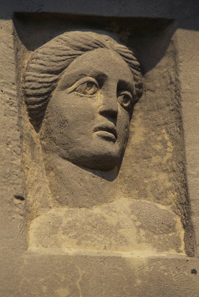 Reliëf van Venus, Wochengoetterstein (detail) door Nicolas d