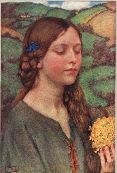 Boeket bloemen, illustratie uit 