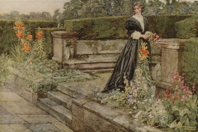 Tuinfantasieën, de naam van de bloem door Eleanor Fortescue Brickdale