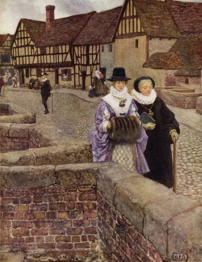 Ik zag haar alleen maar voorbijgaan, en toch hou ik van haar tot ik sterf! door Eleanor Fortescue Brickdale