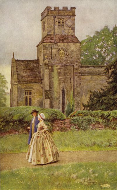 Ik verlaat de kerk tijdens de preek door Eleanor Fortescue Brickdale