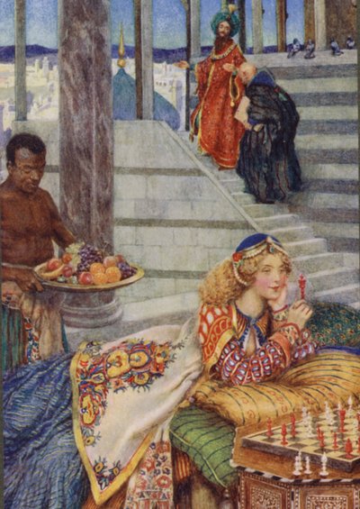 Illustratie voor Idylls Of The King door Alfred Lord Tennyson door Eleanor Fortescue Brickdale