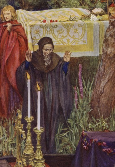 Illustratie voor Idylls Of The King van Alfred Lord Tennyson door Eleanor Fortescue Brickdale