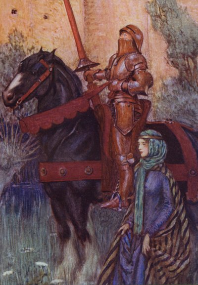 Illustratie voor Idylls Of The King van Alfred Lord Tennyson door Eleanor Fortescue Brickdale