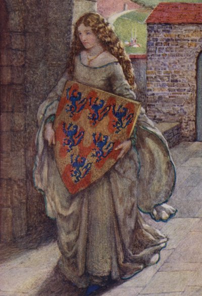 Illustratie voor Idylls Of The King door Alfred Lord Tennyson door Eleanor Fortescue Brickdale