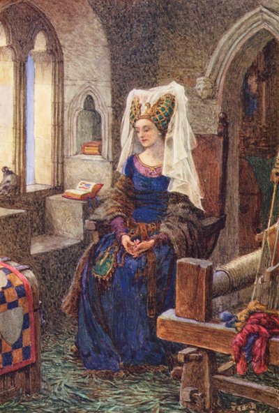 Illustratie voor De Verzameling van Broeder Hilarius door Michael Fairless door Eleanor Fortescue Brickdale