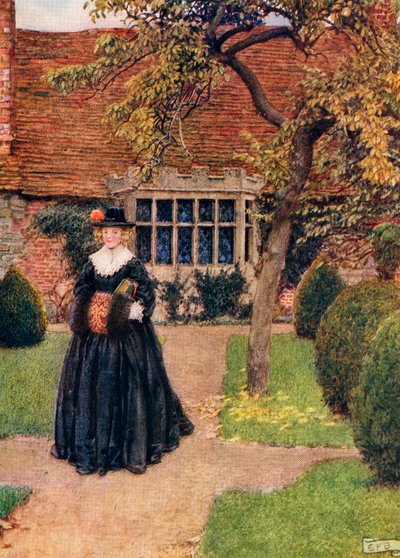 Illustratie voor het gedicht The Poetry of Dress door Herrick, uit het boek 