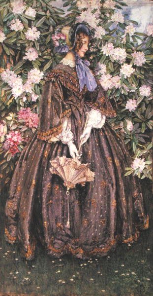 Dame met een Parasol door Eleanor Fortescue Brickdale