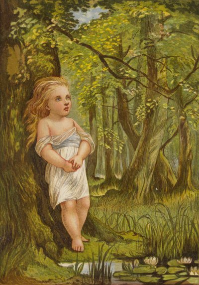 Lang dwaalden zijn gedachten door Eleanor Fortescue Brickdale