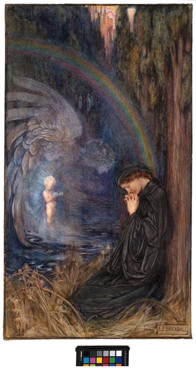 Het postume kind, c. 1904 door Eleanor Fortescue Brickdale