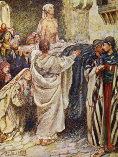 De zoon van de weduwe opgewekt in Nain door Eleanor Fortescue Brickdale