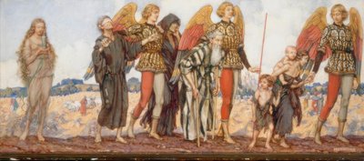 Engelen Leiden de Armen door Eleanor Fortescue Brickdale