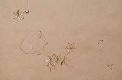 Verspreiding, 2014 (potlood en gemengde techniek op papier) door Eleanor Grafton