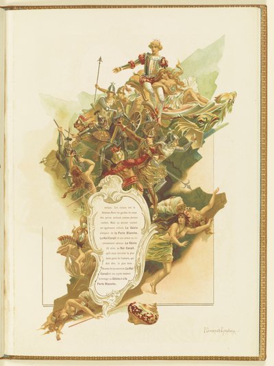 Programma voor het ballet La Perle door Marius Petipa en Riccardo Drigo, 1896 door Elena Petrovna Samokish Sudkovskaya