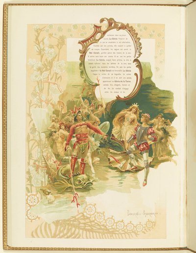 Programma voor het ballet La Perle door Marius Petipa en Riccardo Drigo, 1896 door Elena Petrovna Samokish Sudkovskaya