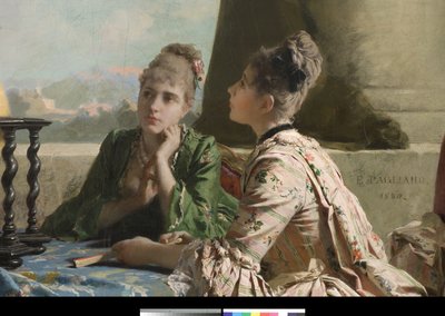De Geografieles, 1880 door Eleuterio Pagliano