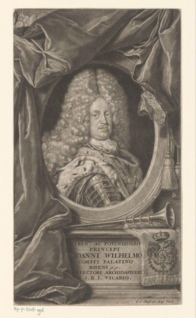 Portret van Johann Wilhelm door Elias Christopf Heiss